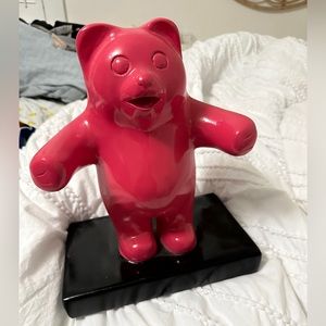 Handmade by Palm Springs local artist pink gummy bear sculpture